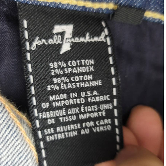 7 For All Mankind The Real Relaxed Skinny The Girlfriend Jeans 27 NWT MSRP $225 - Picture 7 of 7